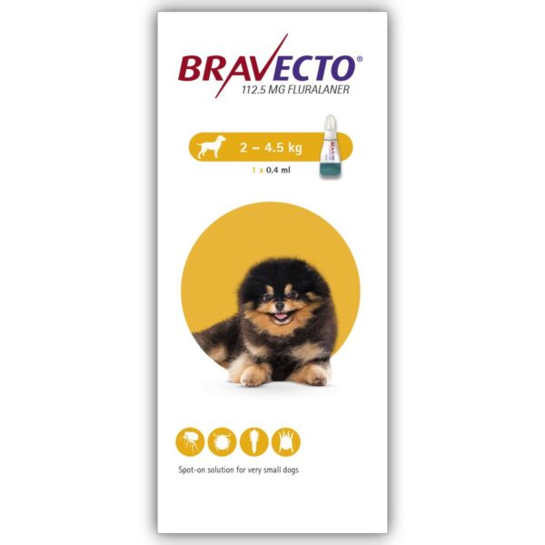 Bravecto Chews Mini (2-4.5kg) 112.5mg