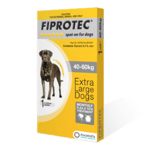 Fiprotec Dog 40-60 kg (XL) Single 1's (Yellow)