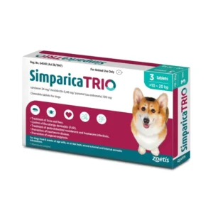Simparica Trio 10.1kg - 20kg x 3 teal