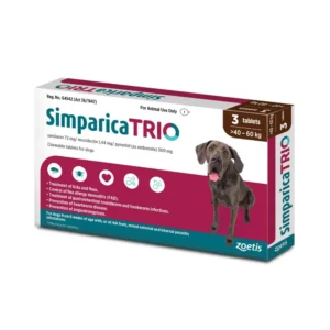 Simparica Trio 40.1kg - 60kg x 3 dark brown