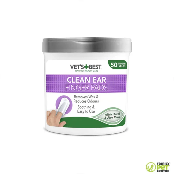 Vets Best Ear Finger Pads 50's