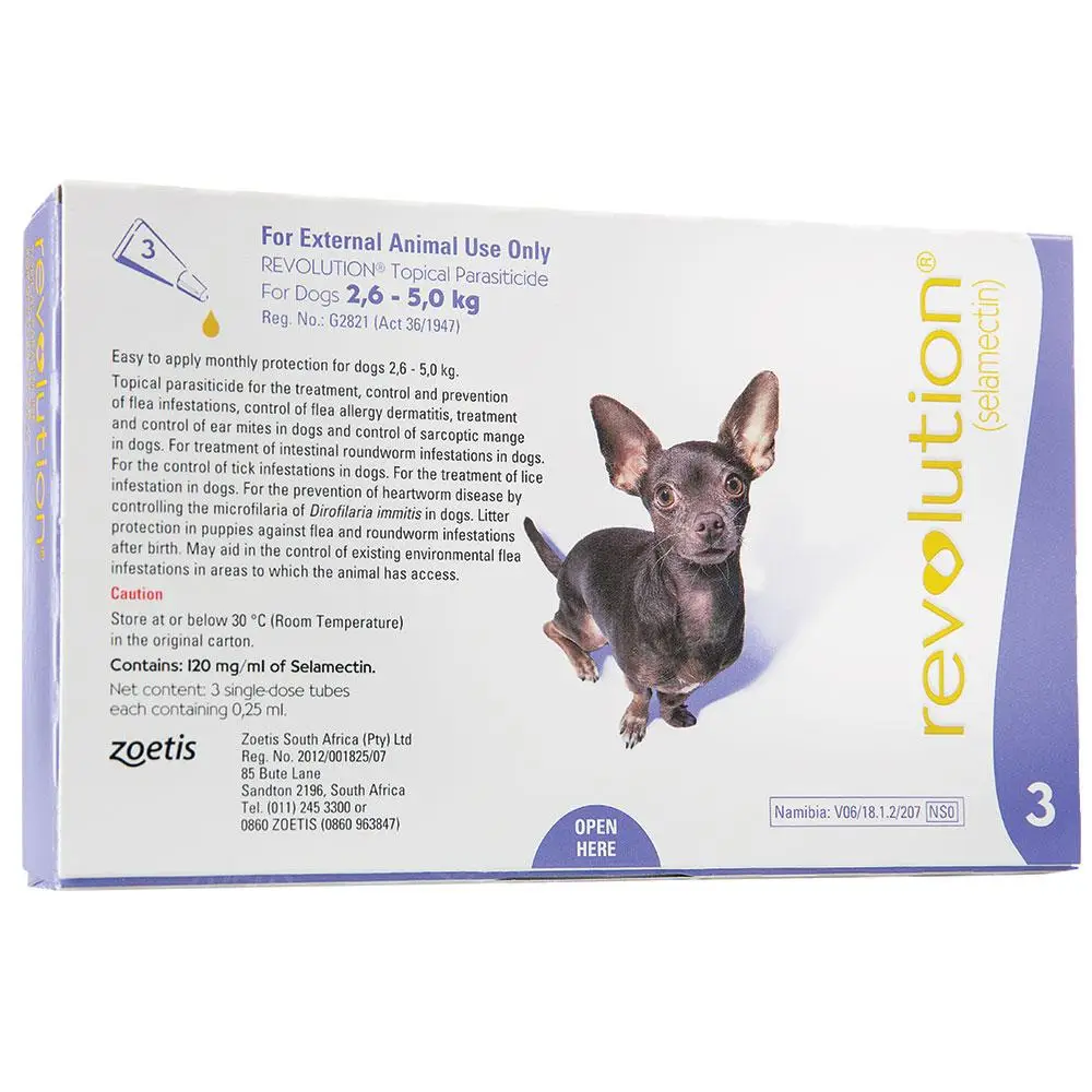 REVOLUTION PURPLE (DOG 2.6-5kg) x 3 tube