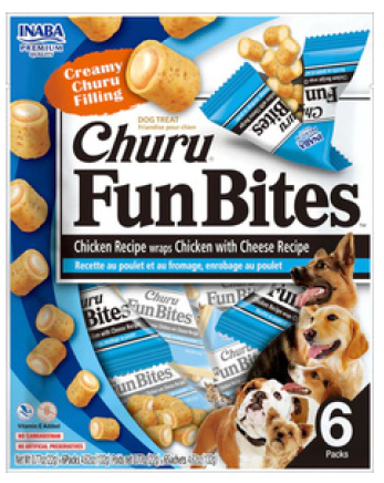 Churu Fun Bites Dog Chicken Cheese (6x22g)